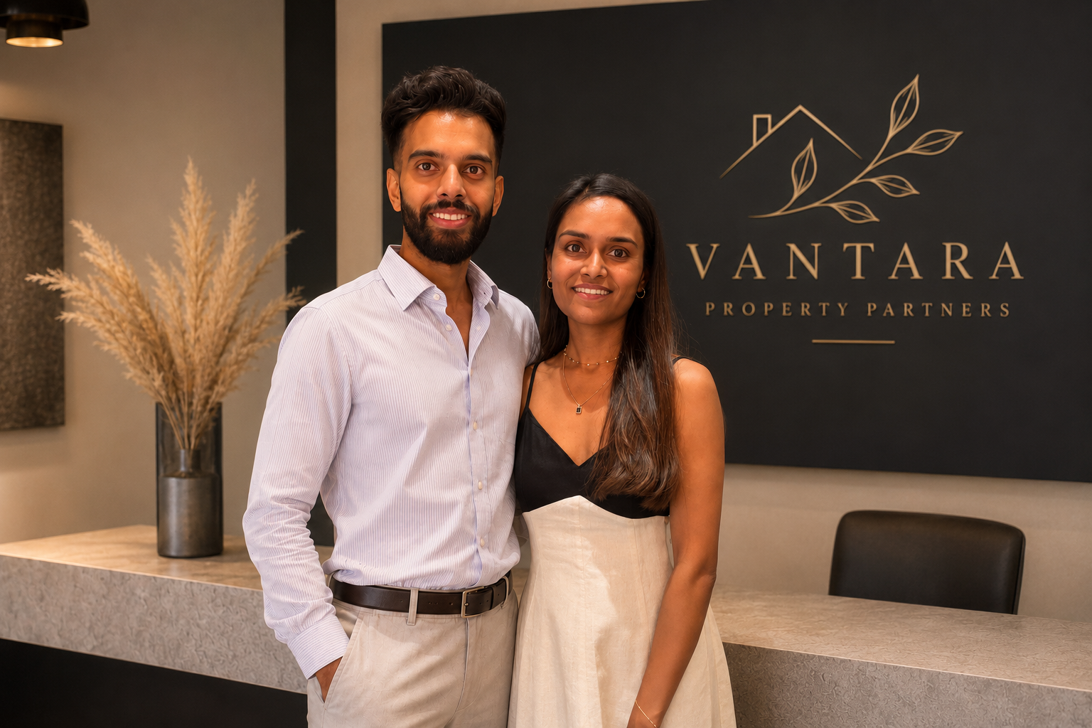 Nimesh and Payal Kara, founders of Vantara Property Partners